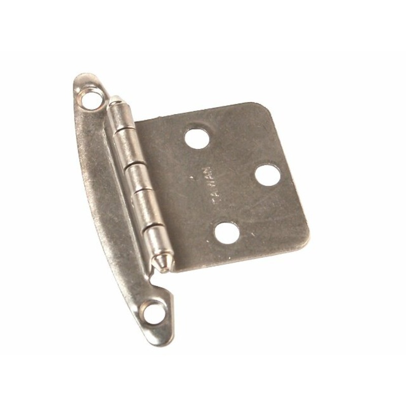 RV Designer H240, Free Swinging Hinge, Nickel, 2 Per Pack, Cabinet Hardware