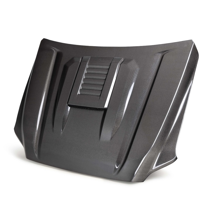 SEIBON 2024-2025 Toyota Tacoma Carbon Fiber Hood (TR-Style)