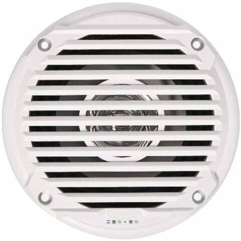 Jensen MS5006WR Dual Cone Waterproof 5.25″ Speaker, White, 30 Watts Max Power Handling, Sensitivity 86dB, Frequency Response 79Hz-20kHz, Nominal Impedance 4 Ohms, 1.5″ Mounting Depth, Sold In Pairs