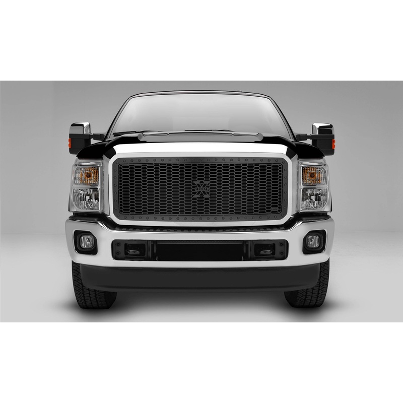 T-REX Grilles 7715461-BR Black Mild Steel Laser Cut Pattern Grille Fits 2011-2016 Ford F-250 F-350 F-450 F-550