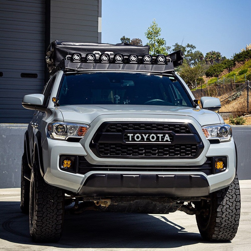 BAJA DESIGNS 2005-2023 Toyota Tacoma XL Linkable Roof Light Bar Kit For Prinsu/Sherpa Rack
