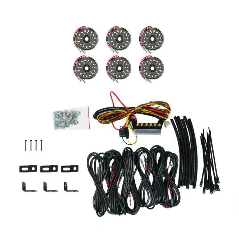 KC HiLiTES Cyclone V2 LED 6-Light Universal Rock Light Kit
