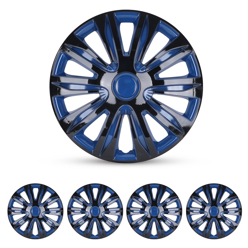 WINJET 15 inch Hubcaps Wheel Covers 5083 – Blue & Black