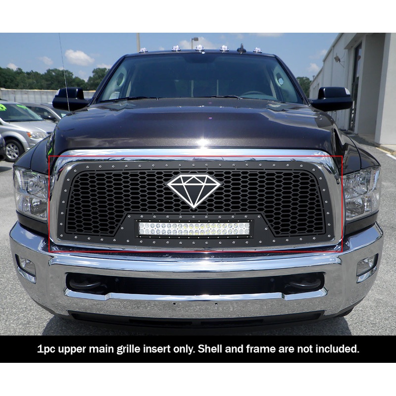 APS GR04LFC30L Main Upper Rivet Grille Fits 2013-2018 Ram 2500
