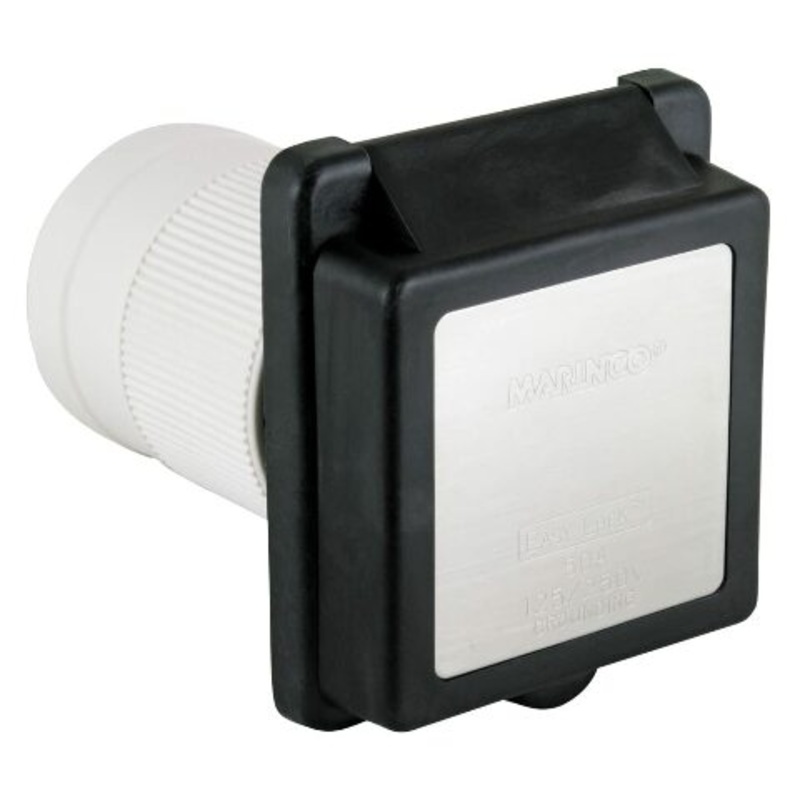 ParkPower Marinco / 6353ELRV.BLK 50 Amp 125/250V Stnd Rv Inlet