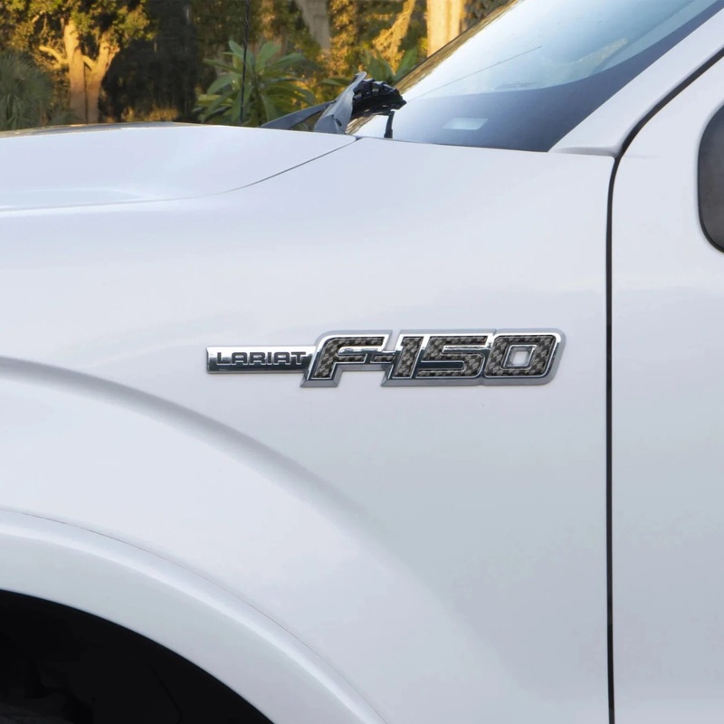 Tufskinz “F-150” Side Emblem Letter Inserts for Ford F-150 (2009-2014)