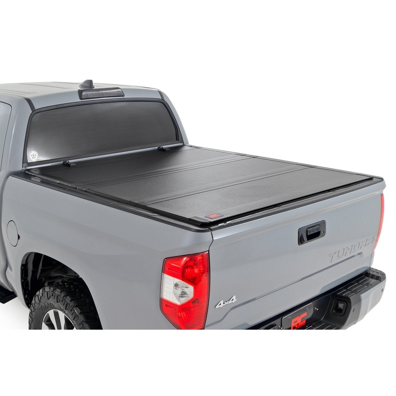 Hard Tri-Fold Flip Up Bed Cover | 5’7″ Bed | Toyota Tundra 2WD/4WD (07-21)