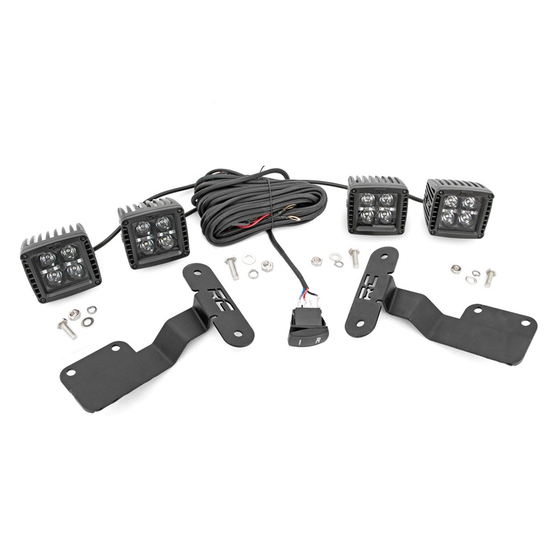 LED Light Kit | Ditch Mount | Dual 2″ Black Pairs | Amber DRL | Subaru Forester (14-18)