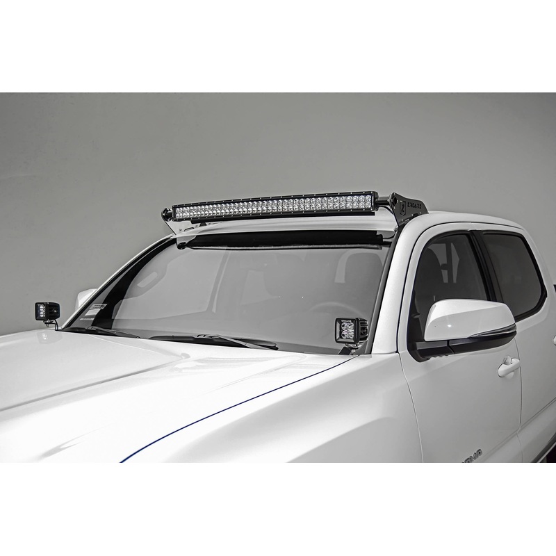ZROADZ Z339401 Black Mild Steel Front Roof LED Bracket Fits 2005 -2023 Toyota Tacoma