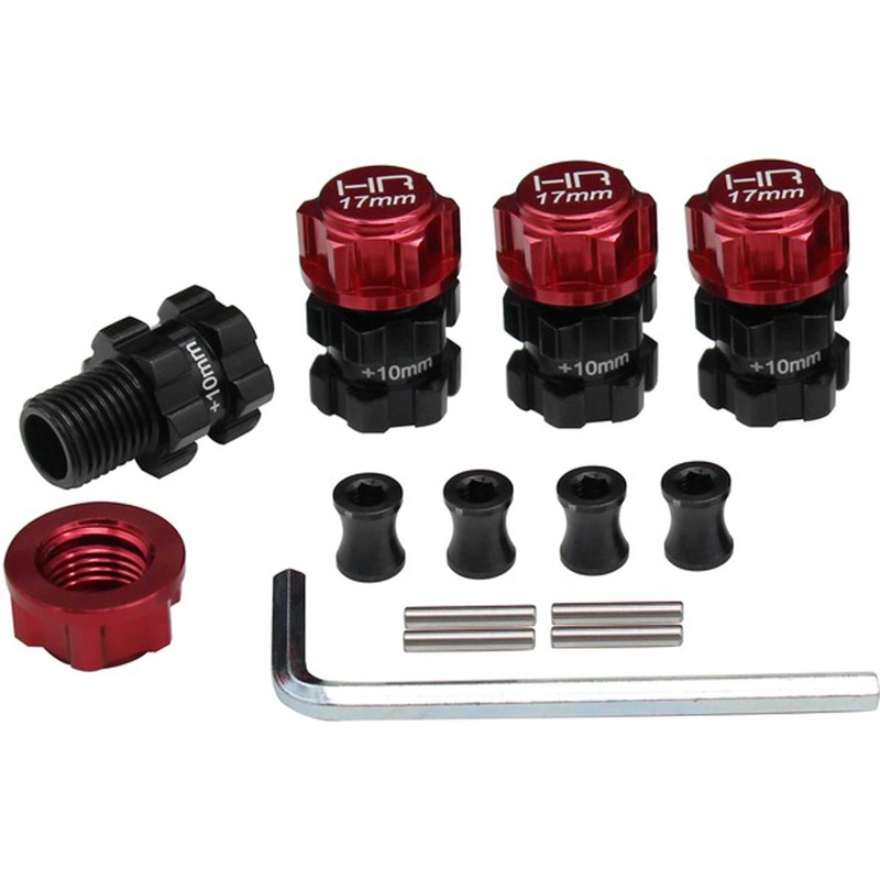 Hot Racing Heavy Duty 10mm Offset 17mm Hubs: ARRMA 1/10 4×4