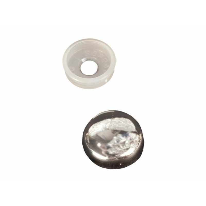 RV Designer H607, Screw Covers, Chrome, 14 Per Pack, Interior Hardware