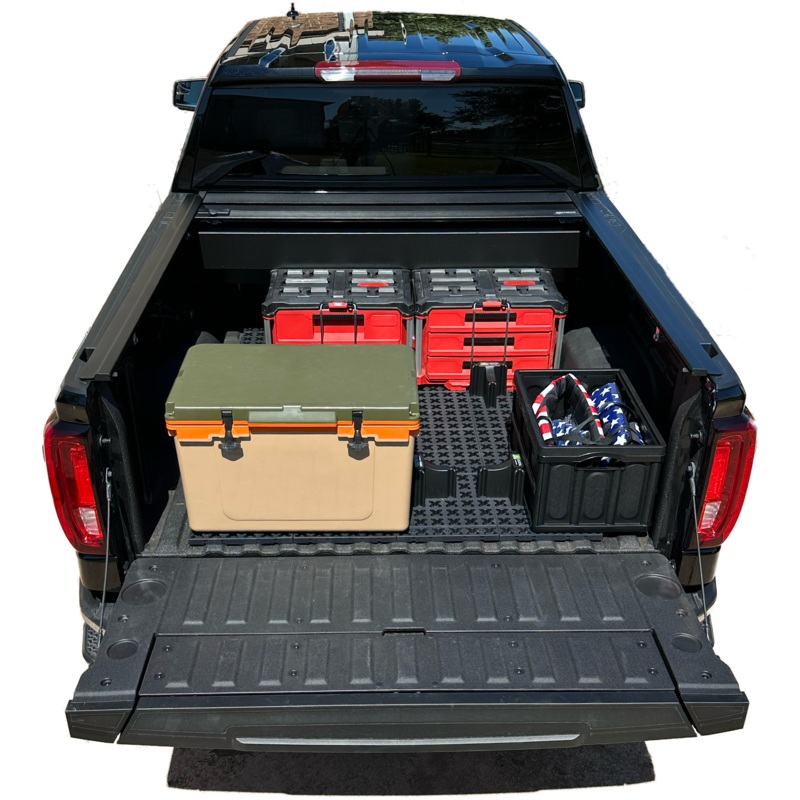 Tmat Truck Bed Organizer Slide Out Mat | Universal Fit for Short Beds 5′ to 5’5″