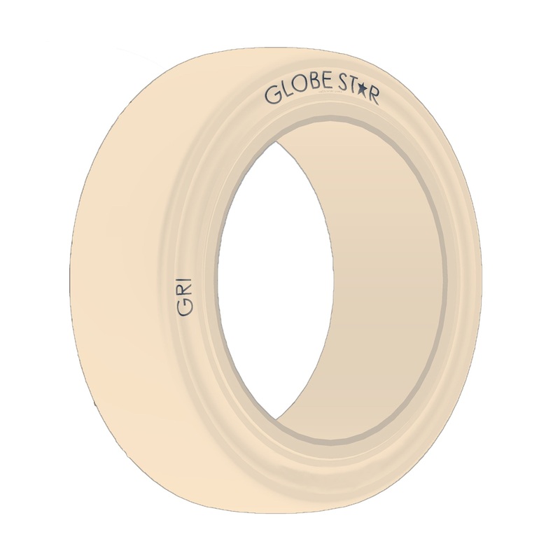 10×4 3/4×6 1/2 (254/121-165) GRI GLOBESTAR Press On Band, Non-Marking, Smooth, Solid, White