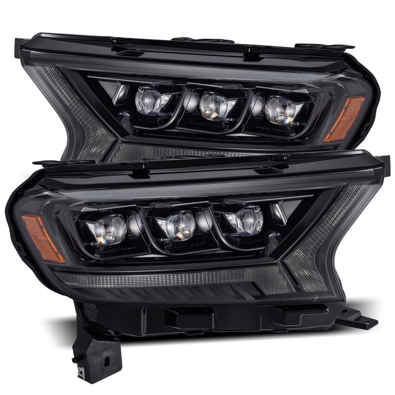 ALPHAREX 2019-2022 Ford Ranger NOVA-Series LED Projector Headlights Alpha-Black