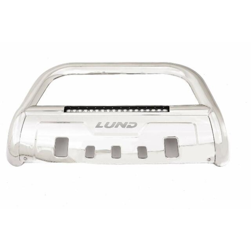 Lund 47021205 Stainless Bull Bar with LED Light Bar & Wiring Harness
