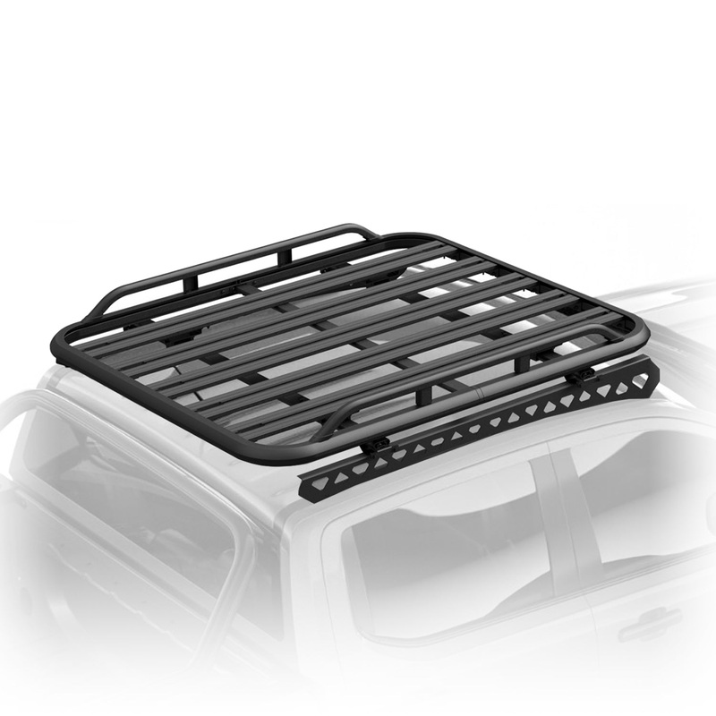 Roof Basket 51×49″ w/ Back Bone Mount Compatible With SUV Pickup Truck Van