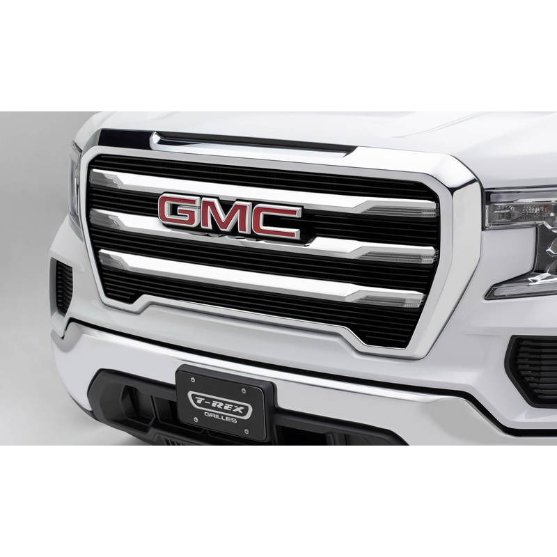 T-REX Grilles 21213B Black Aluminum Horizontal Grille Fits 2019-2022 GMC Sierra 1500 Sierra 1500 SLE Sierra 1500 Elevation