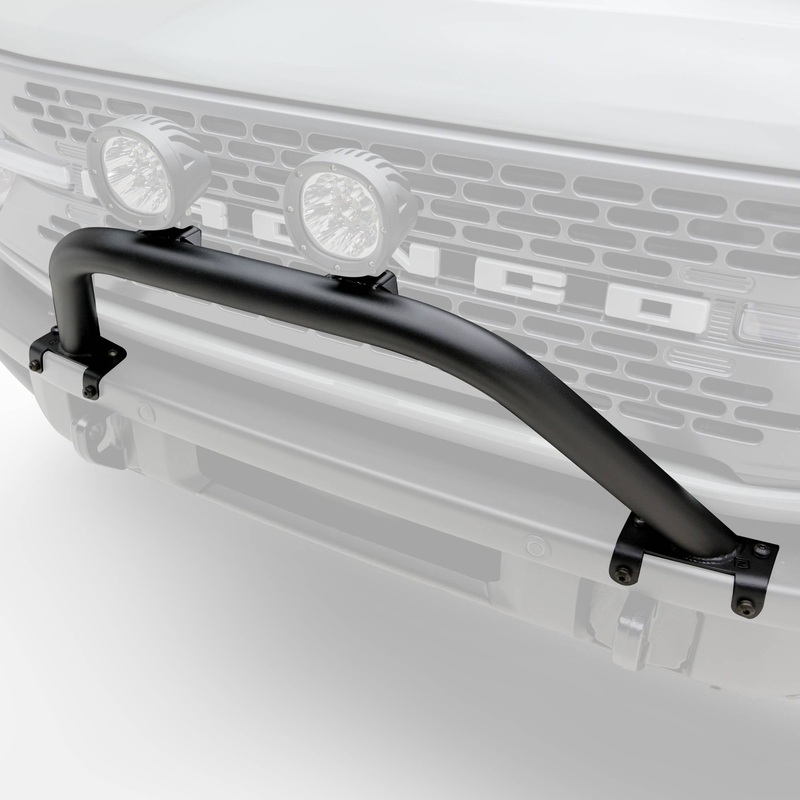 ZROADZ Z325441 Black Mild Steel Front Bumper Top (Small Hoop) LED Bracket Fits 2021-2023 Ford Bronco
