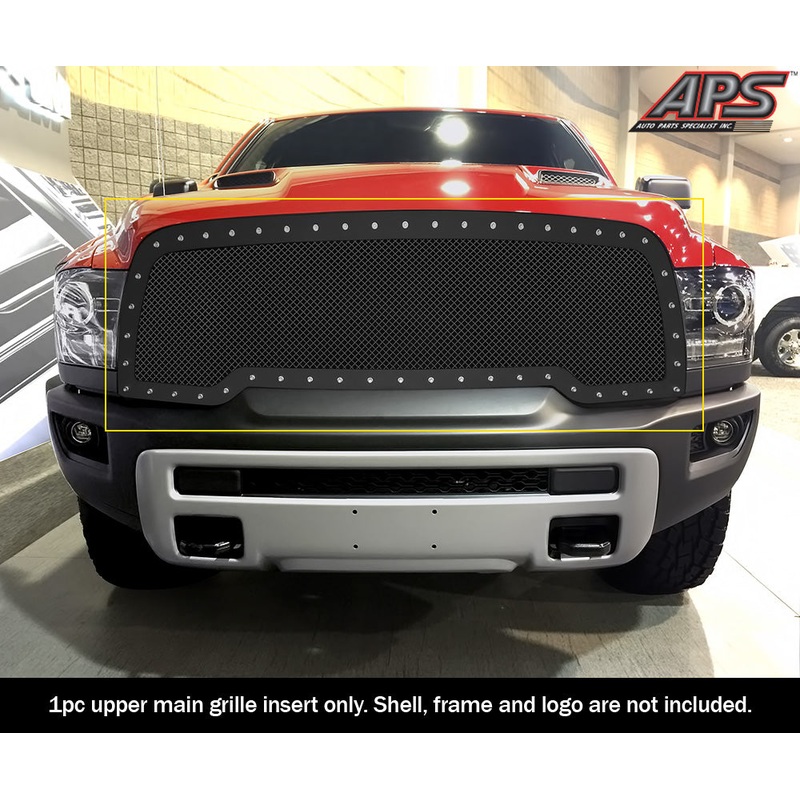 APS GR04LFC77H Main Upper Rivet Grille Fits 2015-2018 Ram Rebel 1500