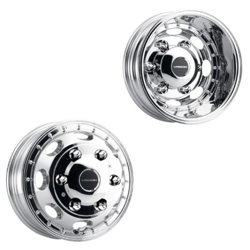 16×5.5 Vision 181Z Van Dually Chrome 06-UP SPRINTER DUALLY Wheels 6×205 Set of 4 (Fits Stock Tire Sizing)
