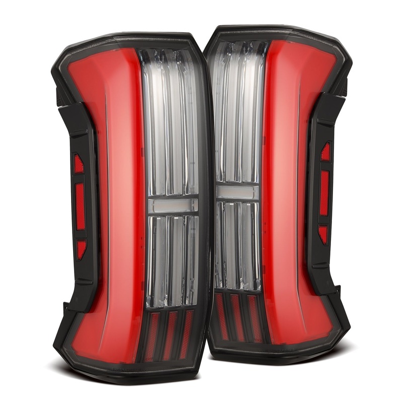 22-24 Toyota Tundra NOVA-Series Prismatic LED Tail Lights Black Red