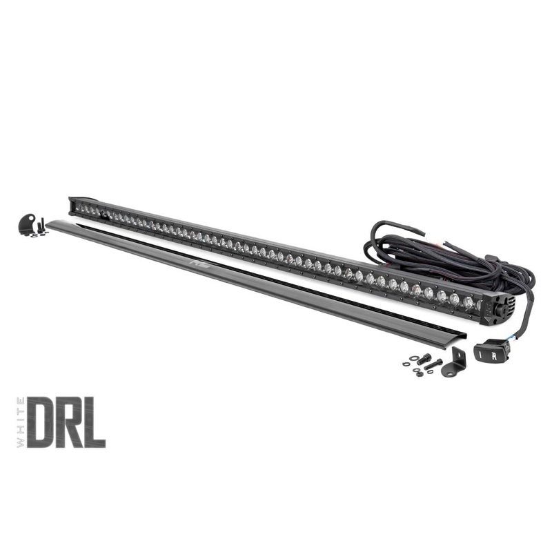 50 Inch Black Series LED Light Bar | Single Row | Cool White DRL