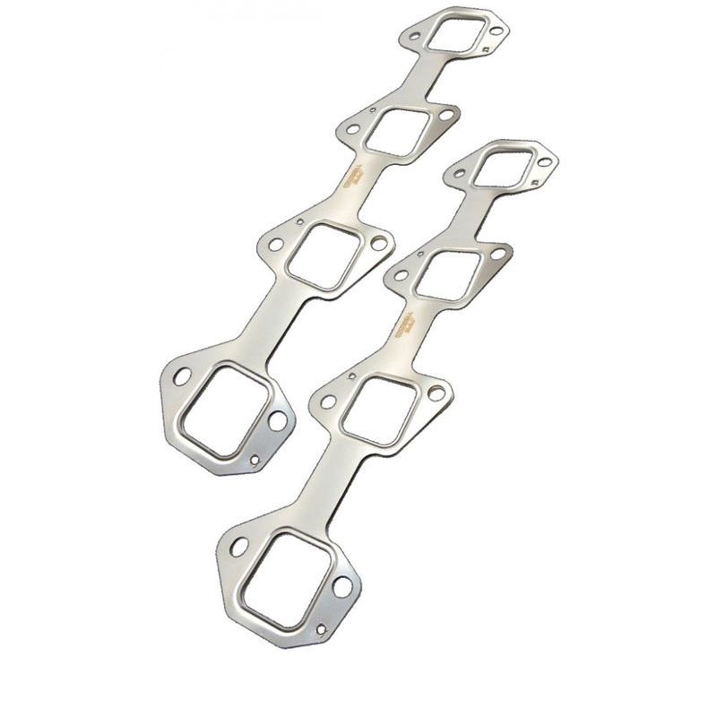 Over-Sized Port Stainless Steel Exhaust Manifold Gasket Set 2 Pcs PPE Diesel
