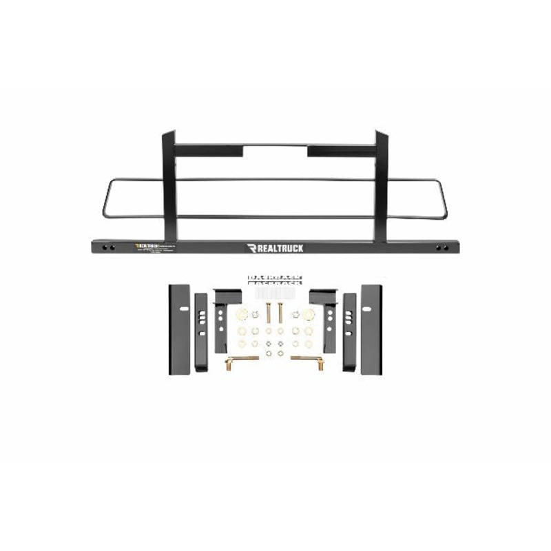 RealTruck Backrack Hardware Kit Compatible with use w/Low-Profile Tonneau, Black, No Drill | 40117 | Compatible with RAM 2500/3500;  RAM 1500 2002-2018