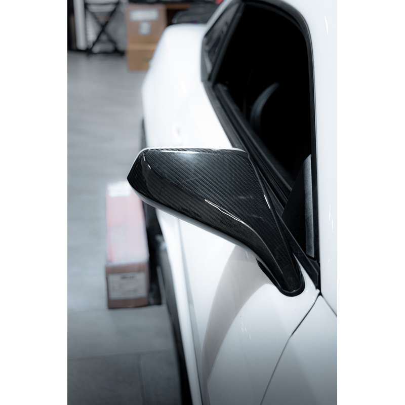 2010-2015 Chevy Camaro Carbon Fiber Mirror Caps Replacement Pair