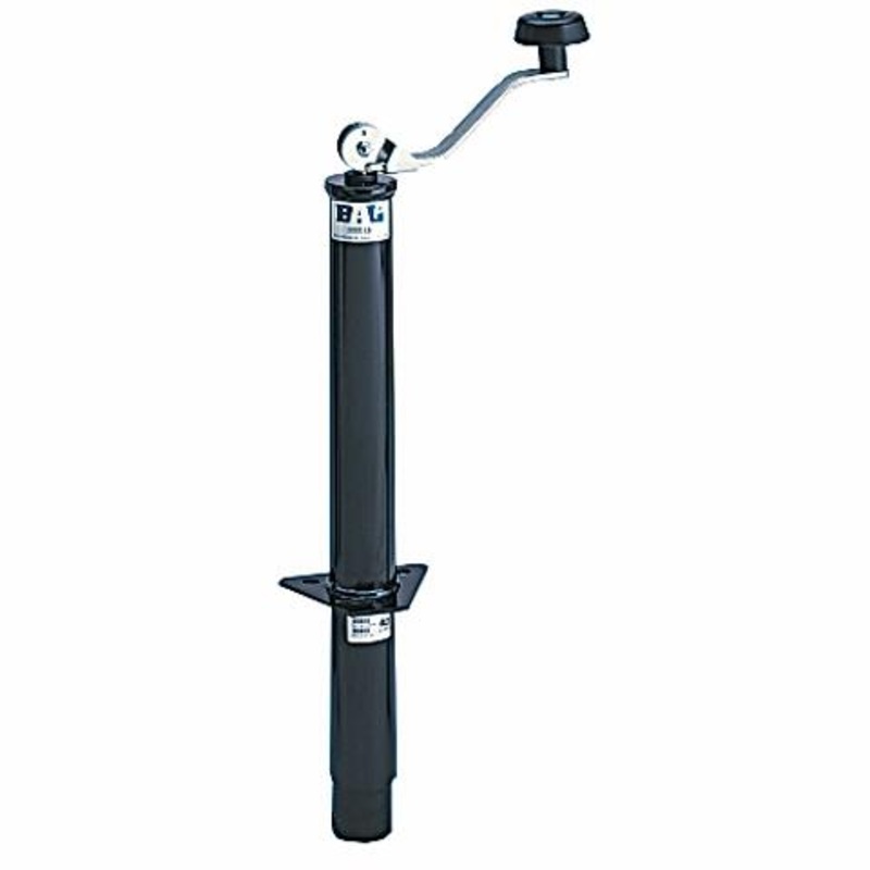 BAL 29033 A-Frame Model Tongue Jack  5,000 lb. Capacity Manual Jack Compatible with RVs & Utility Trailers  Topwind Crank, Bolt-On Mount