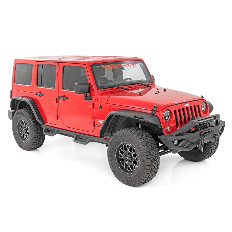 High Clearance LED Flat Fender Flare Kit | UV Treated | Jeep Wrangler JK (07-18)