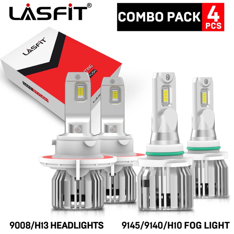 50W H10 H13 LC Plus Series Combo Pack | 5,000LM 6000K LED Bulbs