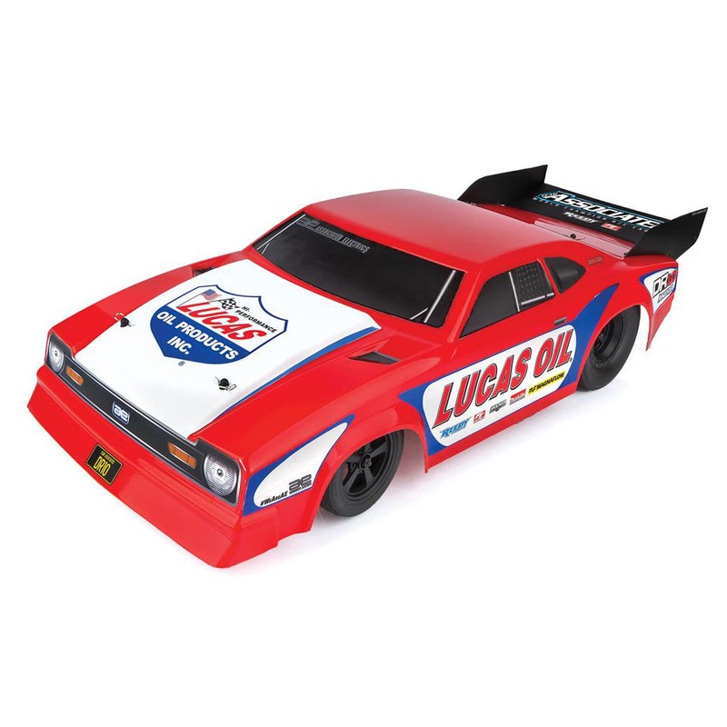 DR10 Drag Race Car, Brushless 2WD, 1/10 RTR, Reakt Lucas Oil