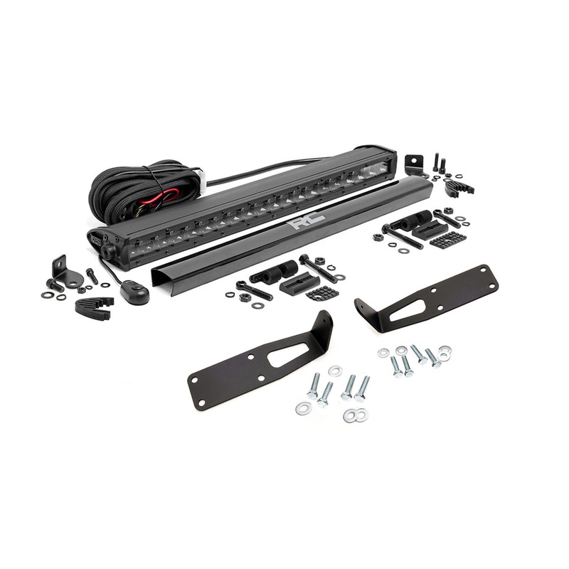 LED Light Kit | Bumper Mount | 20″ Black Single Row | Ram 2500/3500 (10-18)