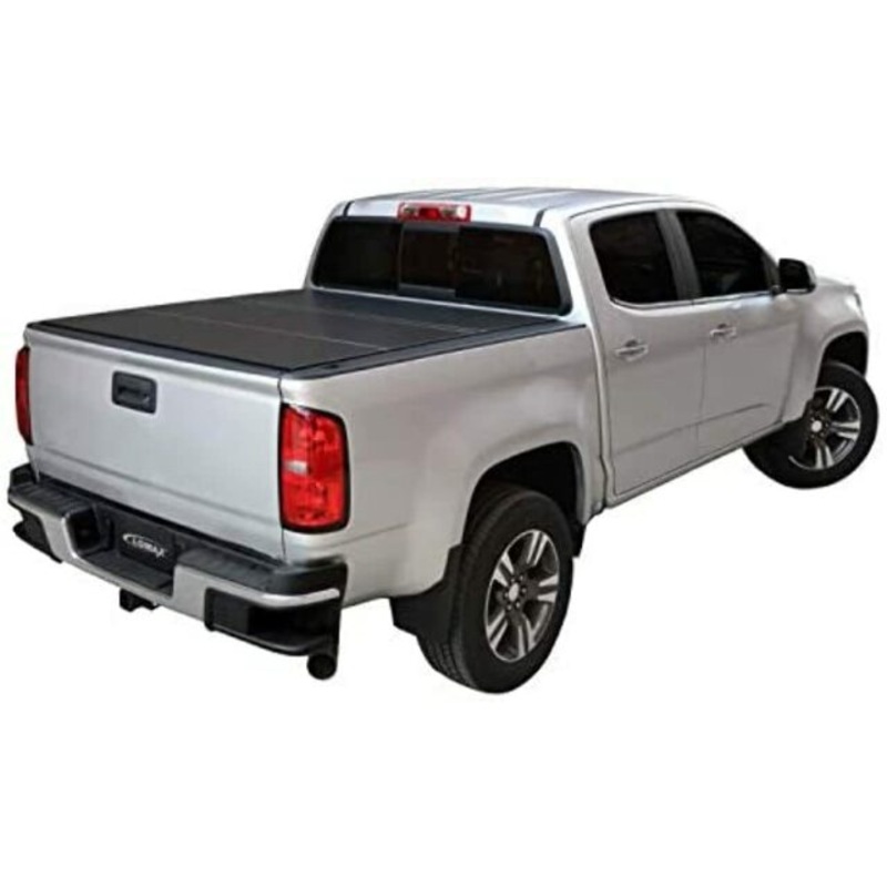 LOMAX B1050039 LOMAX Hard Tri-Fold Cover; Black Matte Finish; w/o Deck Rail;