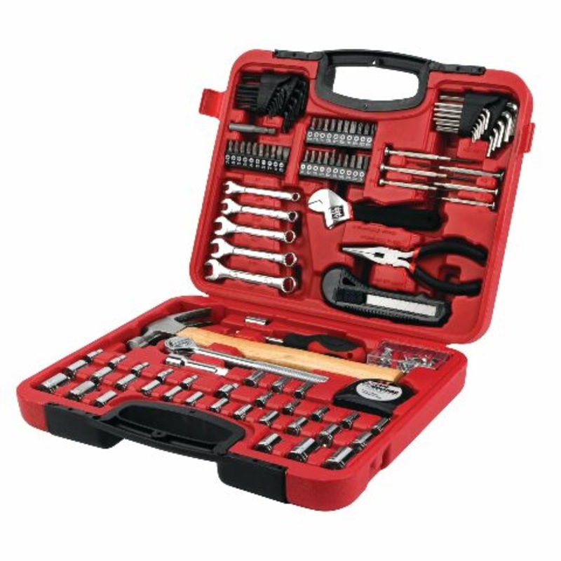 Performance Tool W1532 107pc Home & Auto Tool Set, Hand Tools – Tool Sets , Red