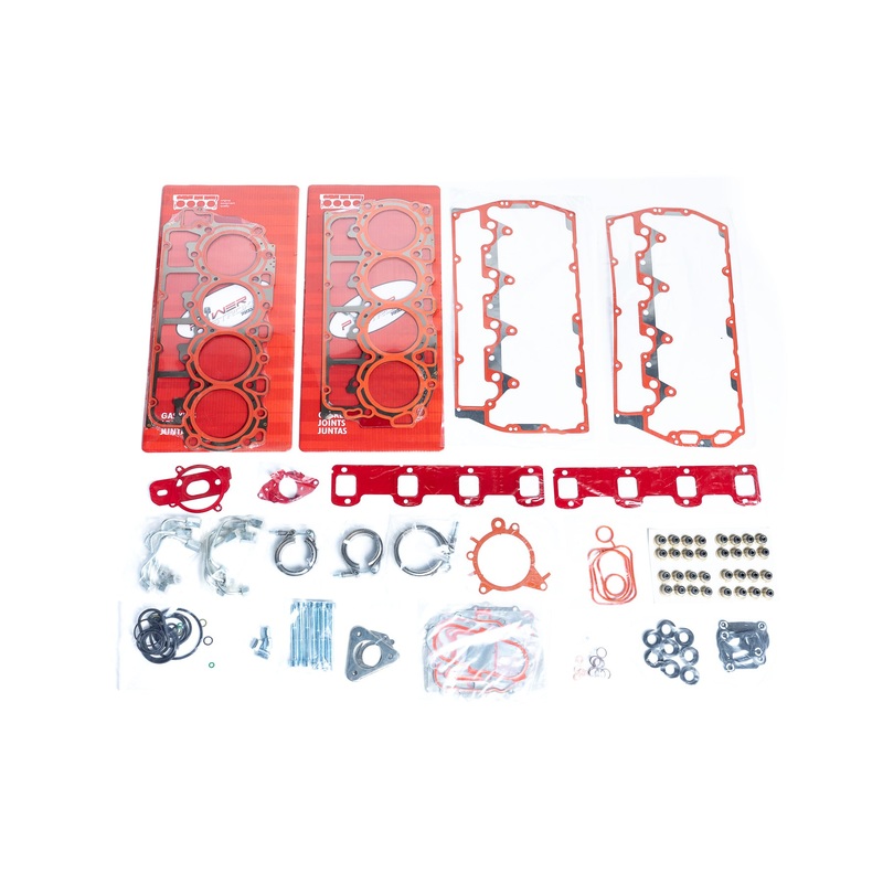 Solid Seal kit  Upper gasket kit w/ standard thickness head gaskets and a set of 220ksi head studs