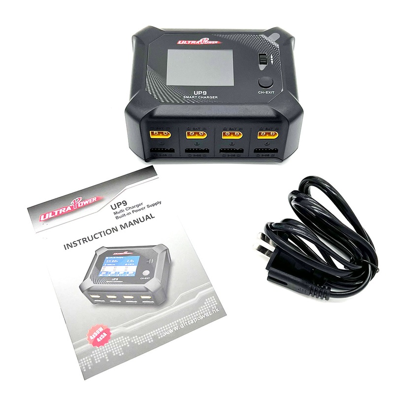 Ultra Power UP9 AC 100W / DC 200W Four Port Multi-Chemistry AC/DC Smart Charger