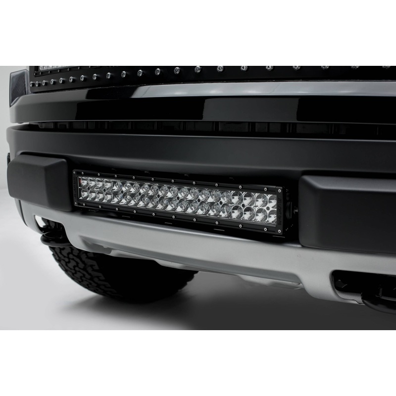 ZROADZ Z325661-KIT Black Mild Steel Front Bumper Center LED Kit Fits 2010-2014 Ford F-150 Raptor