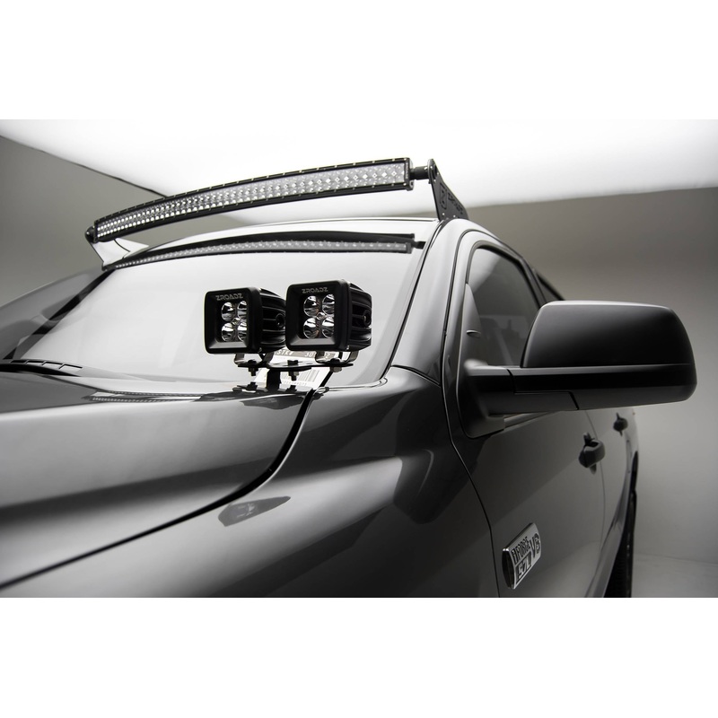 ZROADZ Z369641-KIT4 Black Mild Steel Hood Hinge LED Kit Fits 2014-2021 Toyota Tundra