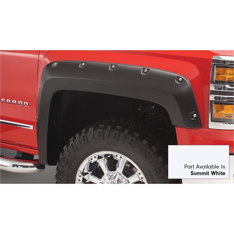 Fender Flares Pocket Style-Color Summit White Smooth Finish 4 Pc 40959-14