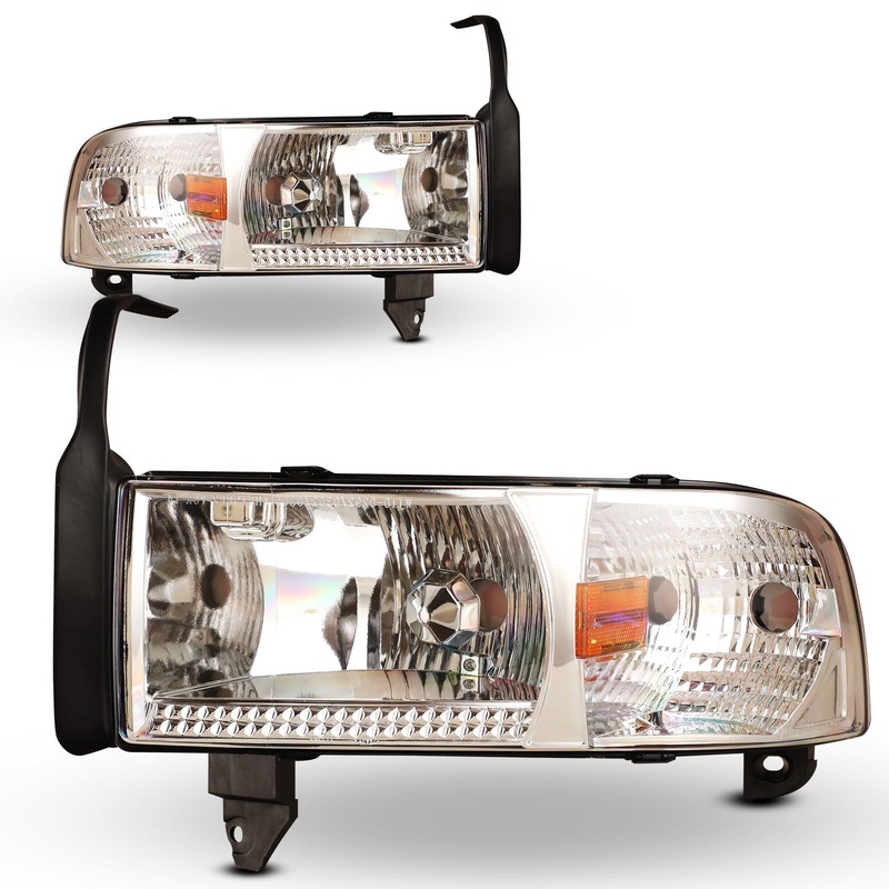 For 1994-2002 Dodge Ram 1500 2500 3500 Head Lights – Clear