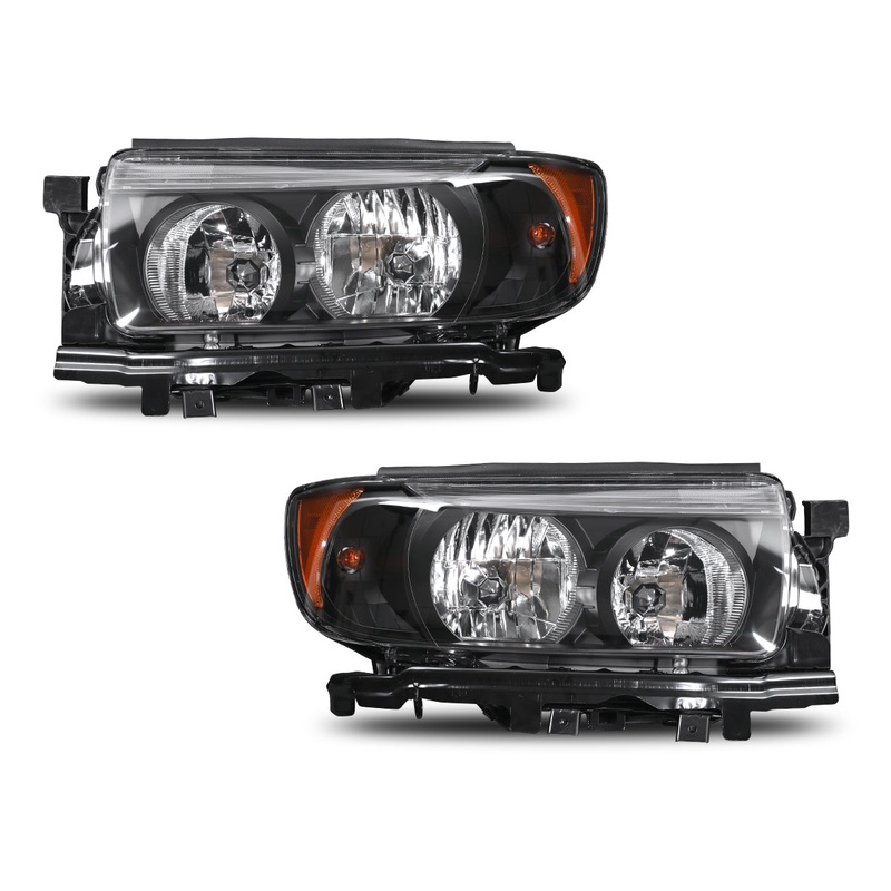 For 2006-2008 Subaru Forester Head Lights – Black/Clear