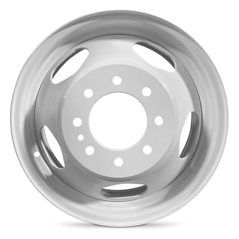 17×6.5 Road Ready RRW-8076B White PRE-11 GM DUALLY Wheels 8×6.5 Set of 6 (Fits Stock Tire Sizing)