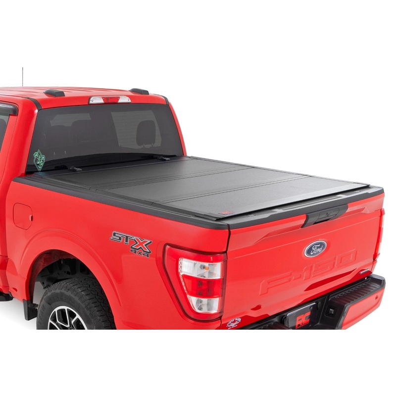 Hard Tri-Fold Flip Up Bed Cover | 5’7″ Bed | Ford F-150 2WD/4WD (2015-2020)