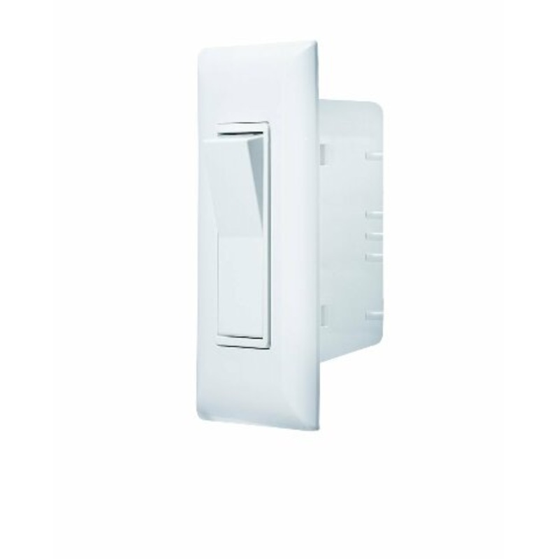 RV Designer S841, Self Contained Contemporary Touch Switch with Cover Plate, Speedwire, White, AC Electrical