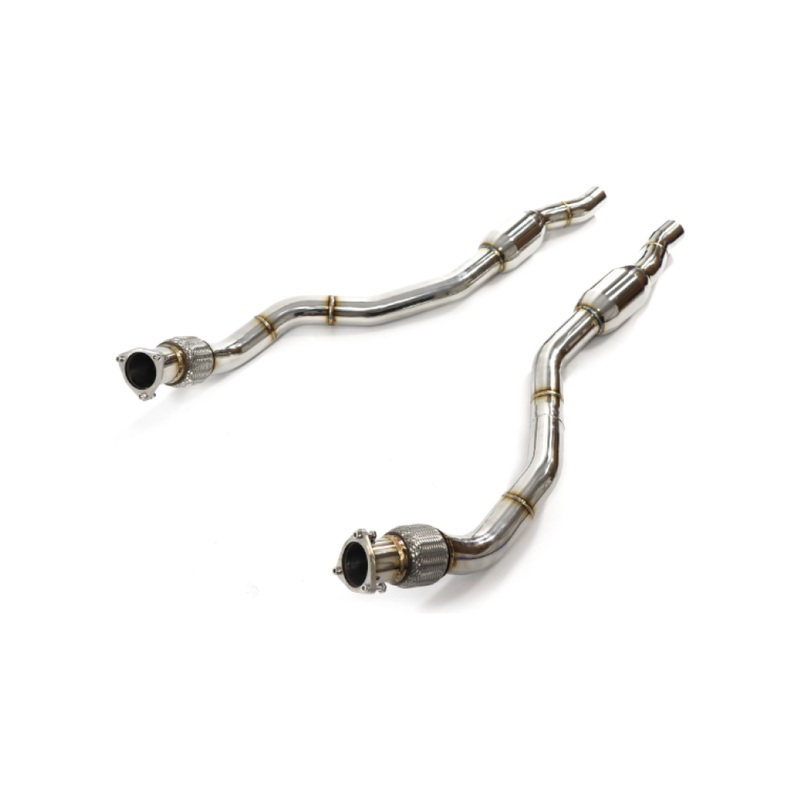 2013-2018 Audi RS6/RS7 Front Resonator Delete Pipes | C7/C7.5 RS6/RS7
