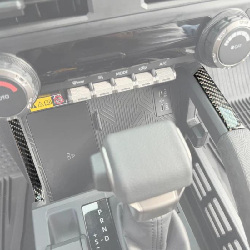 Tufskinz Center Console Lines Accent Trim for Tacoma (2024-2025)/ 4Runner (2025-2026)