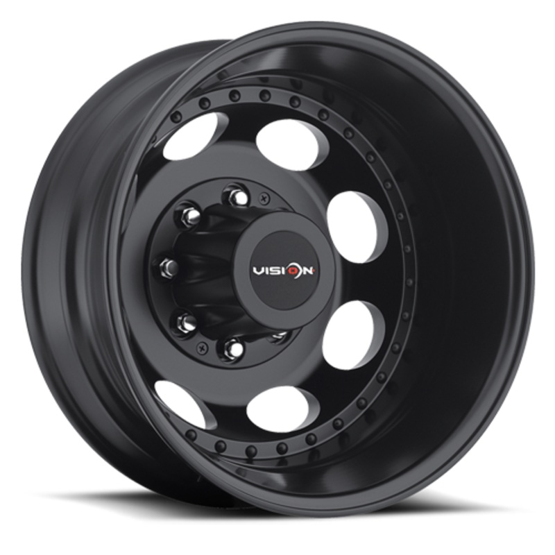 19.5×6.75 Vision Matte Black Inner Rear 8×200 2005-Present F350
