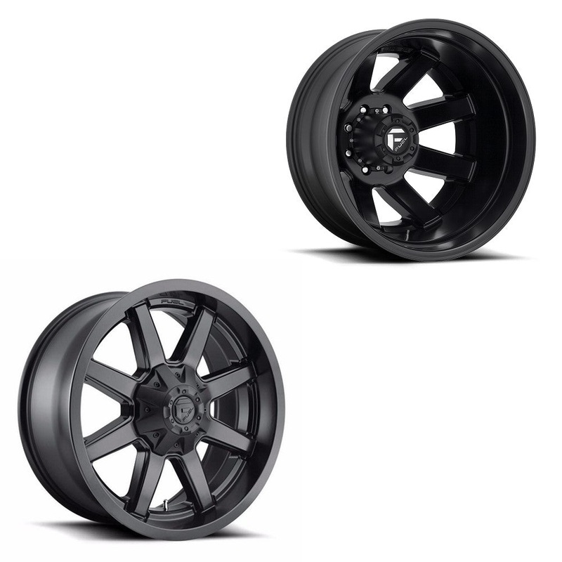20×9 Fuel D436 Maverick Satin Black PRE-19 DODGE DUALLY SUPER SINGLE Wheels 8×6.5 Set of 6 (Fits Stock UP to 285 tire)